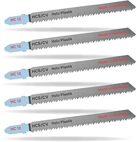 Lama universale per seghetto alternativo HC 12 HCS/CV per legno, plastica a partire da 3 mm, 100 x 7,8 x 1,45 mm, ZPZ 10, Made in Germany, compatibile ad esempio con Black&Decker AEG Bosch (5)