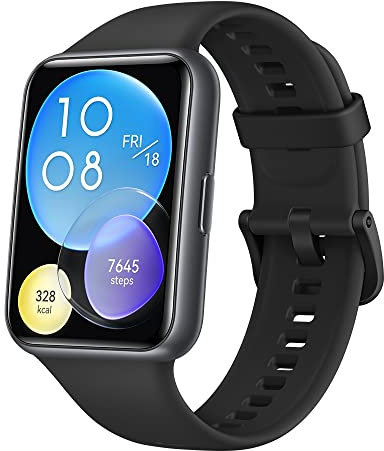 HUAWEI Watch Fit 2 Smartwatches, FullView 1.74 Inch Screen with Ultra-Thin Edges, Bluetooth Calling, Healthy Life Tracking, Fast Training Animations, iOS/Android, Black (Renewed)