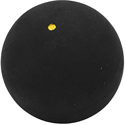 Akozon Squash Bälle, 37 Mm Single Dot Squashbälle Gummi-Squashschlägerbälle für Anfänger-Wettkampftraining Squashball (einzelner gelber Punkt)