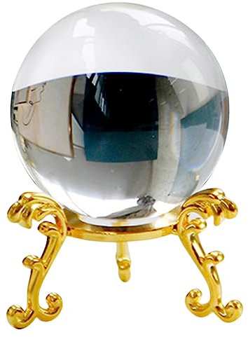 CAXUSD 1satz Kristallkugel Mit Ständer Transparente Dekoration Für Zuhause Und Büro Vielseitig Einsetzbar Als Oder Tischornament Für Und Kreative Fotografie