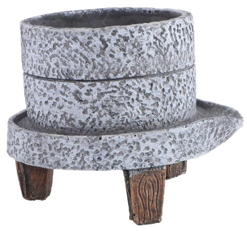 Happyyami Zubehör Blumentopf aus Stein rustikale Blumenvase Kleiner Blumentopf Töpfe für Pflanzen Pflanzendekor Vintage Bonsai-Behälter Mehrzweck-Blumentopf Sukkulenten Ornamente