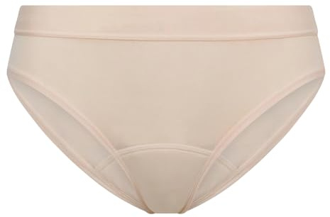 Equetech Bikini Slip Plus – Biancheria intima imbottita per equitazione, color carne, taglia S (42-44)