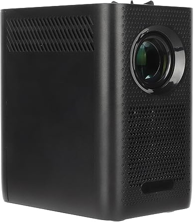 Mini Proyector, 4K 720P WiFi Full HD Proyector Inteligente Portátil con Control Remoto, Enfoque Manual con Rodillos, Corrección de Distorsión, Puertos Duales, para El Hogar Al