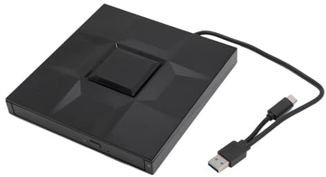 VBESTLIFE Graveur de CD DVD avec USB3.0 Type C, Taux de Transfert de 5 Gbps, Lecteur de CD Externe pour Ordinateur Portable, Prend en Charge Les CD DVD VCD BD, Compatible avec, OS X