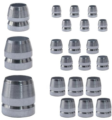 Giuneuow 21 Piezas de Cuñas de de Hacha Redondas, de Seguridad, Cuñas de Metal, Juego de Cuñas de Acero (0,31/0,39/0,47 Pulgadas)