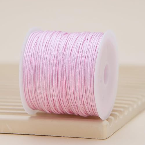 Namzi Cordoncino per braccialetti in filo di nylon, cordoncino di seta a coda di topo satinato, corda per perline setosa, braccialetti intrecciati, collane con ciondoli, portachiavi, cordini
