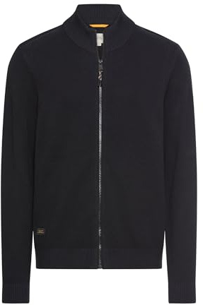camel active Strickjacke mit Stehkragen