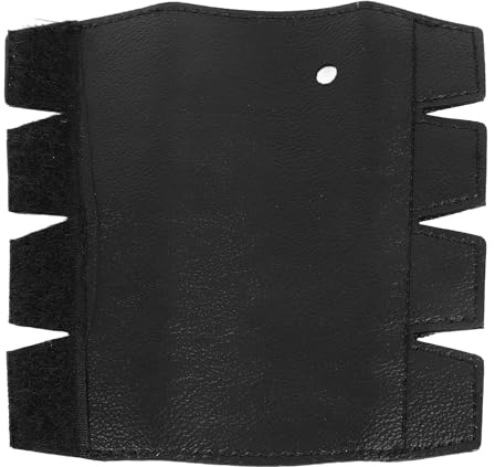 French Horn Hand Guard, Anti -Slip -Leder Horn Wächter Beschützer Instrument Accessoire für Bessere Kontrolle und Komfort, Hergestelltes Leder mit Guter Verarbeitung, Einfach zu (Black)