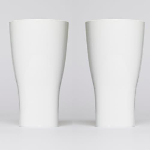 AIOS Tritan Renew - Bicchiere da pinta in plastica infrangibile, 6 pezzi, colore: Bianco