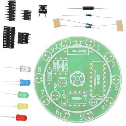 FUNOMOCYA DIY Lötkurs Übungsset Für Anfänger Elektronik Übungsplatine Mit Lötübungen Elektroniktraining Bausatz Für Junge Mädchen Und Erwachsene Zum Lernen Und Verbessern Der Lötfertigkeiten