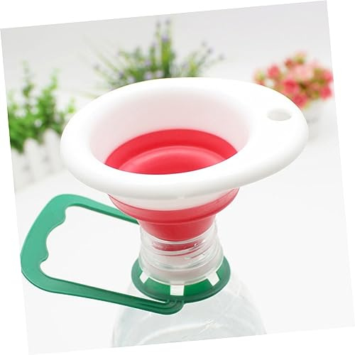 LIGIGWASH 10piezas Embudo Telescópico De Silicona Plegable Mango Unidades Para Transferir Líquidos Hogar Embudo Para Aceite y De Vertido