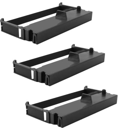 DUZEPA Lot de 3 rubans encreurs compatibles POS noirs ERC32 pour imprimantes de reçus TMU150, TMU420, TMU675, TM935, TMH6000, M820, M825, M935, CE4700, EPK413, TK6500