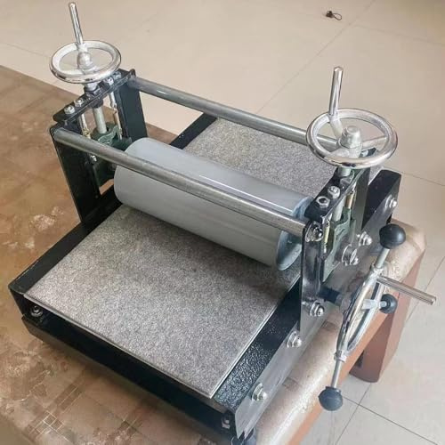 Tryckpress för grafisk konst, blockmonotyptryck och etsning, handvevad press, etsningstryckpress för träsnitt (B 390X543mm)