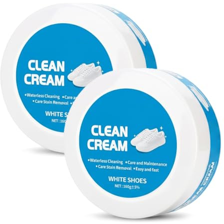 Generisch Sneaker Reiniger Set, 2026 Neu Schuhreiniger Sneaker Cleaner, Multifunktionale Schuhcreme für Alle Arten von Flecken für Strickwaren, Stiefel, Turnschuhe Oberflächen, Schuhpflege (2PCS)
