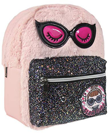 ARTESANIA CERDA MOCHILA CASUAL PELUCHE PELO LOL