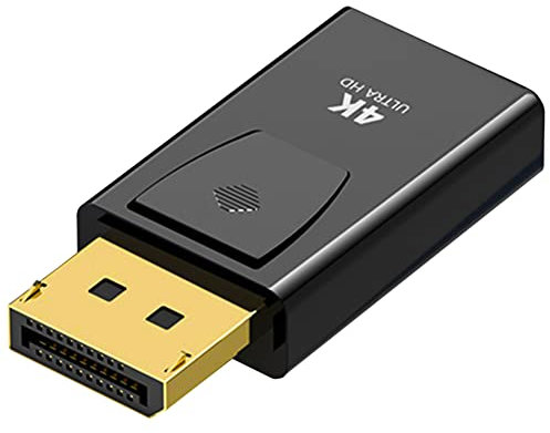 SELIACR Adattatore DisplayPort a HDMI 4K, Displayport Maschio HDMI Femmina Adattatore DP a HDMIper 4K TV HDTV Monitor Proiettori Portatili e Altri
