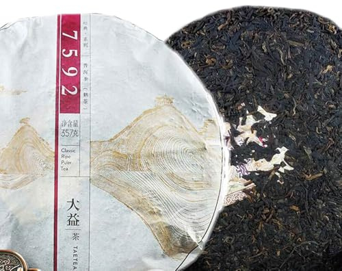 Reifer Puer-Tee 357g Ancient Tree Dayi Authentic Puer 7592 Gealterter Puerh-Kuchen