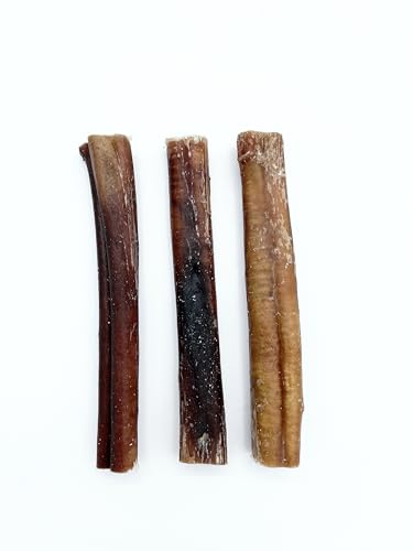 Sam Snack Nervo di toro/verga di toro 12 CM 100% naturale masticativi premium per cani prodotto in italia (12 CM 6 PZ)