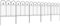 Outsunny Lot de 5 clôtures de jardin décoratives en métal avec ornements - 305 x 79,5 cm noir
