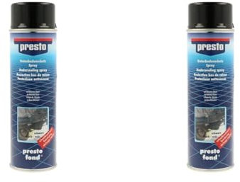 Presto 306017 Protection Bitumeuse pour Bas de Caisse Noir 500 ML (Lot de 2)