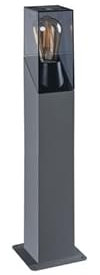 Kanlux Gartenleuchte, 10 W, E27, wasserdicht, IP44, 500 mm, Graphit
