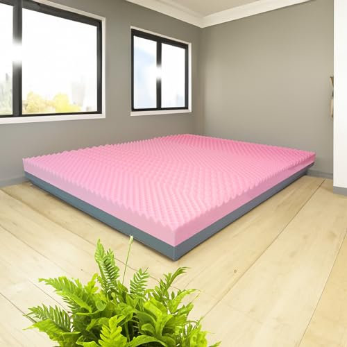 Comfy Line Topper Memory + Topper orthopädisch 6 cm hoch | Memory und steif Doppelbett 160 x 200 cm | Topper ohne Bezug verkehrbar - Modell London H6