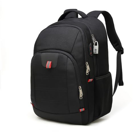 Sac à Dos Ordinateur Portable 15.6 Pouces Sac à Dos Antivol Homme Sac à Dos Voyage Travail Imperméable Cartable Léger pour Homme et Femme