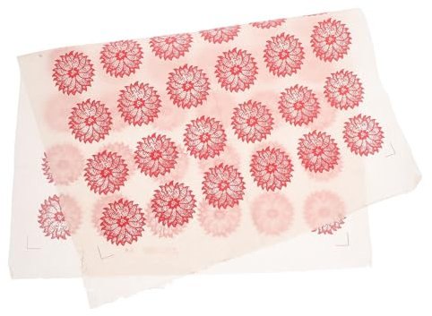 DIYEAH Keramik Aufkleber Unterglasur Rote Blume Töpfer Papier Hitzeresistent Basteln Dekoration DIY Töpferwaren Werkzeug Für Porzellan