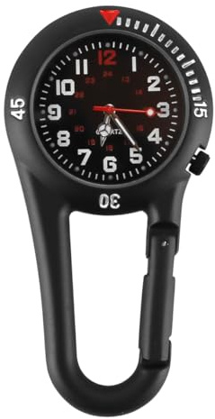 Gorise Fickur Glow-in-the-dark rostfritt stål FOB medicinsk klocka Quartz Watch Sjuksköterskeklocka, doktor och bergsklättringssport