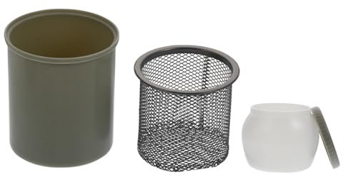 MOKKHNB Stainless Steel Painting Pen Washing Bucket Strainer Multifunction Brush Washing Container for Oil and Watercolor Paints Suitable for Artists and Art Students
