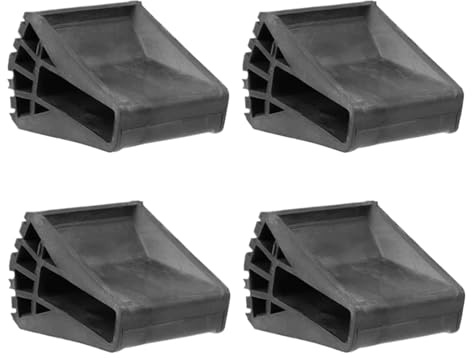 Pies de escalera de extensión, cubierta del pie de la escalera | 4x zapatos de pies de escalera | Piezas de repuesto de instalación rápida, zapatos de seguridad de servicio pesado para trabajo eléctri