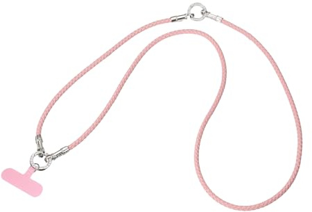 sourcing map Phone Lanyard, Crossbody Cellphone Chain Strap Woven Lanyards Detachable Anti Theft Phone Strap with Tether Tabs
