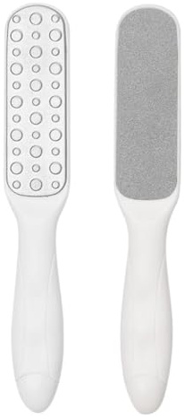 DECORNIJIA Removedor de Callos Doble Cara de Acero Inoxidable para Pies Raspadora Ergonómica para Durezas y Piel Muerta Ablandador y Exfoliante Profesional para Pedicura