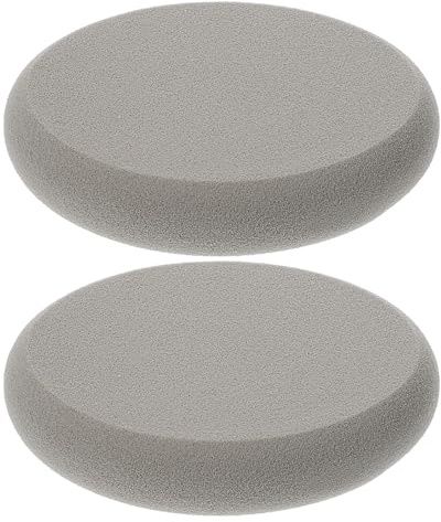LOORGVEL 2 Borlas Ovaladas de Poliuretano para Polvos Faciales, Cojín Esponjoso y Adecuado para Maquillaje de Base