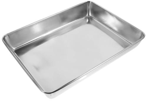 AKOOSY Stainless Steel Pigeon Bath Tub for Small Pet Birds Reusable Bird Shower Bathtub with No Odour for Cage Use