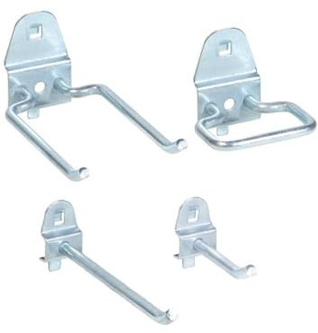 Set mit 11 Haken für Wandpaneele aus Metall