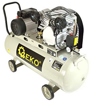 Geko G80309 V-Twin - Compresor de aire lubricado, 100 L, multicolor