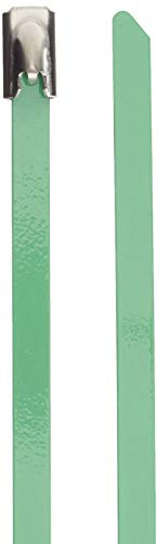 DeLock Lot de 10 Serre-câbles en Acier Inoxydable Vert 200 x 4,6 mm