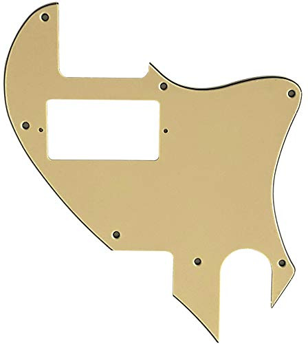 Passend für US Tele F-Loch Hybrid Conversion Telecaster PAF Style Gitarre Pickguard (3-lagig, Vintage Gelb)