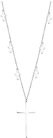 Sofia Milani - Damen Halskette 925 Silber - Kreuz Anhänger - 50297