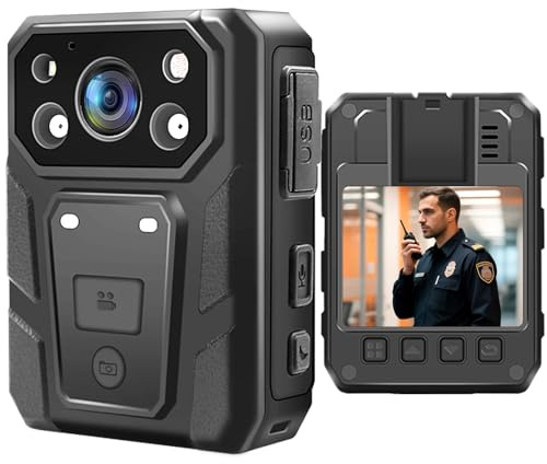 CAMMHD H10-32G 1296P HD Body Cam Tragbare Audio und Video für Sicherheit 3200mAh 15 Stunden Infrarot Nachtsicht wasserdichte Körperkamera Polizei Austauschbarer Speicherkarte