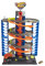 Hot Wheels Garage, Hot Wheels Parkgarage inkl. 1 Spielzeugauto, mit Autorennbahn, Auto Spielzeug Aufzug, Spurwechsler und Platz für +60 Autos, Höhe: 70cm, Spielzeug ab 4 Jahre, HFH03