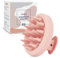 AIMIKE Massaggiatore Cuoio Capelluto(Bagnati e Asciutti),Silicone Scalp Massager per Shampoo e Massaggiatore Testa,Pulizia profonda e Esfoliazione Delicata,Stimola la Crescita Capelli,Rosa