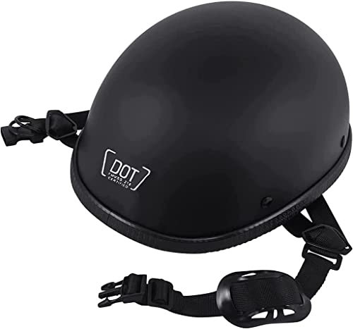Konsilsa Aperto Caschi da Moto, ECE Omologato Casco Moto Ultra=Sottile Jet Casco Scodella Casco Jet Casco Jet Scooter Bici Cruiser Chopper Ciclomotore (Color : A, Dimensione : XL)