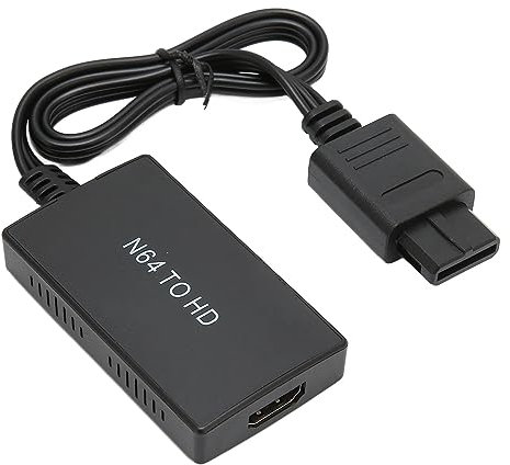 Für N64 zu Konverter Adapter, Adapter Für das N64 Spiel, Für N64 Adapter Unterstützung 720P 1080P Plug and Play Für N64 Spielkonsolen zu HDTV,