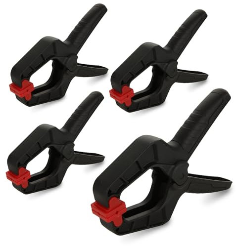 LDHHYH 4 Pack Spring Clamps, 8 Inch Clamps for Woodwork Plastic Heavy Duty Spring Clips, Large Spring Clips Clamps for Photo Studio Greenscreen Background Stand