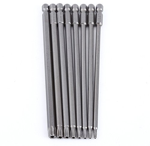 HWGING Jeu de tournevis 18 × 8 × 1 150 mm 8 pièces en acier étoile tournevis ensemble embouts outils à main tournevis magnétique ensemble tournevis