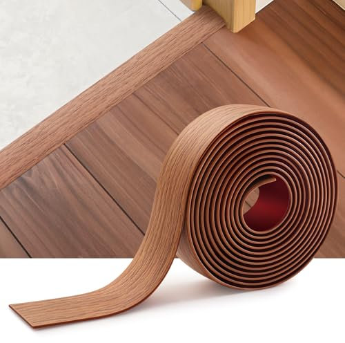 INMOZATA 2M übergangsprofil selbstklebend Vinyl Übergangsleiste 5cm Breit Übergangsleiste Bodenleiste Holzmaserung Abdeckleisten zum Verbinden von Bodenlücken (Gelbe Eiche)