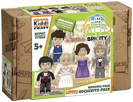 KIDDICRAFT KC1407 KIDDIZ Figuren-Pack: Hochzeit - Klemmbaustein-Figuren