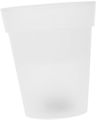 BESPORTBLE Solar Powered Led Flower Pots for Outdoor Garden Waterproof Glowing Planter White Light Decorative Lighted Pots for Home and Patio